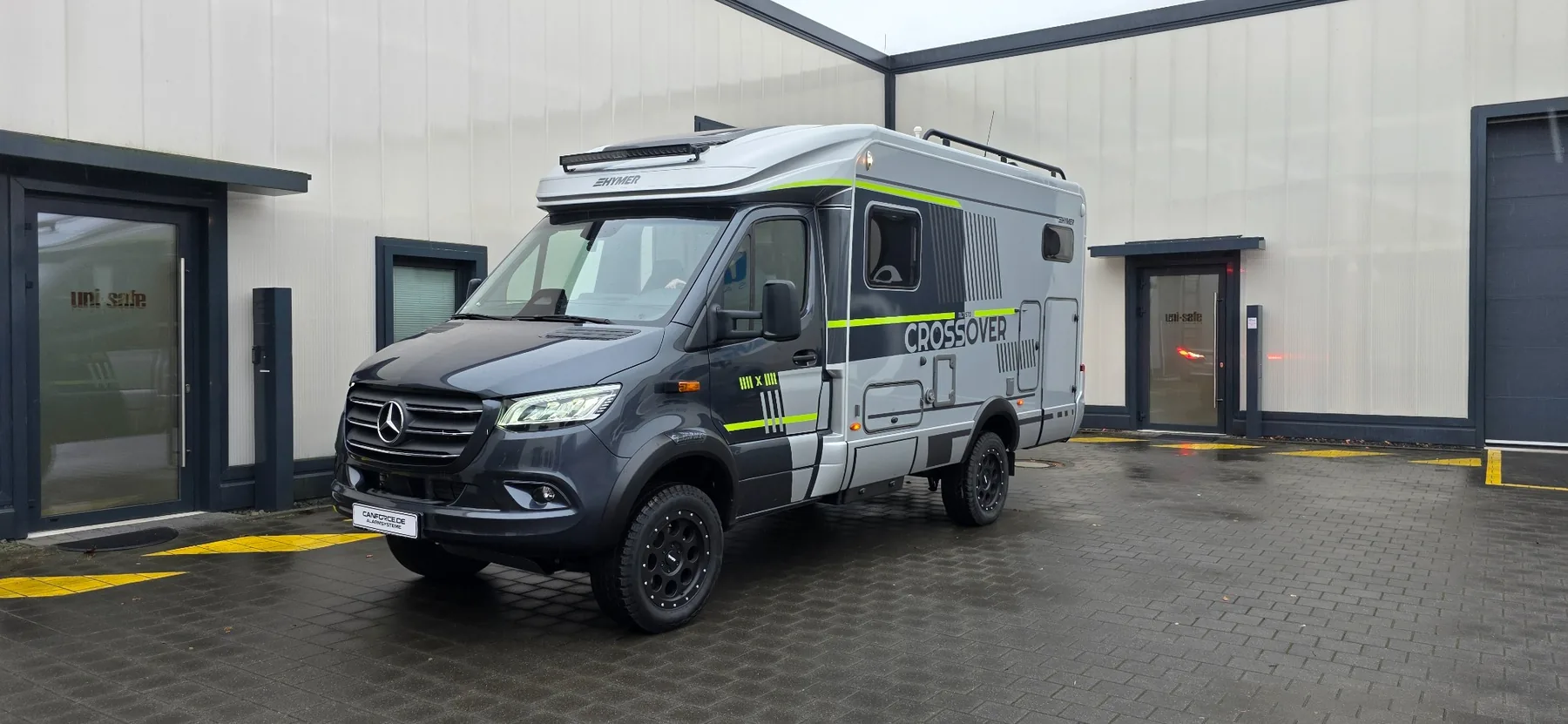 HYMER ML-T 570 Crossover 4x4 mit Mercedes Sprinter Allrad · Pandora Camper Pro V2 Alarmanlage von CANFORCE