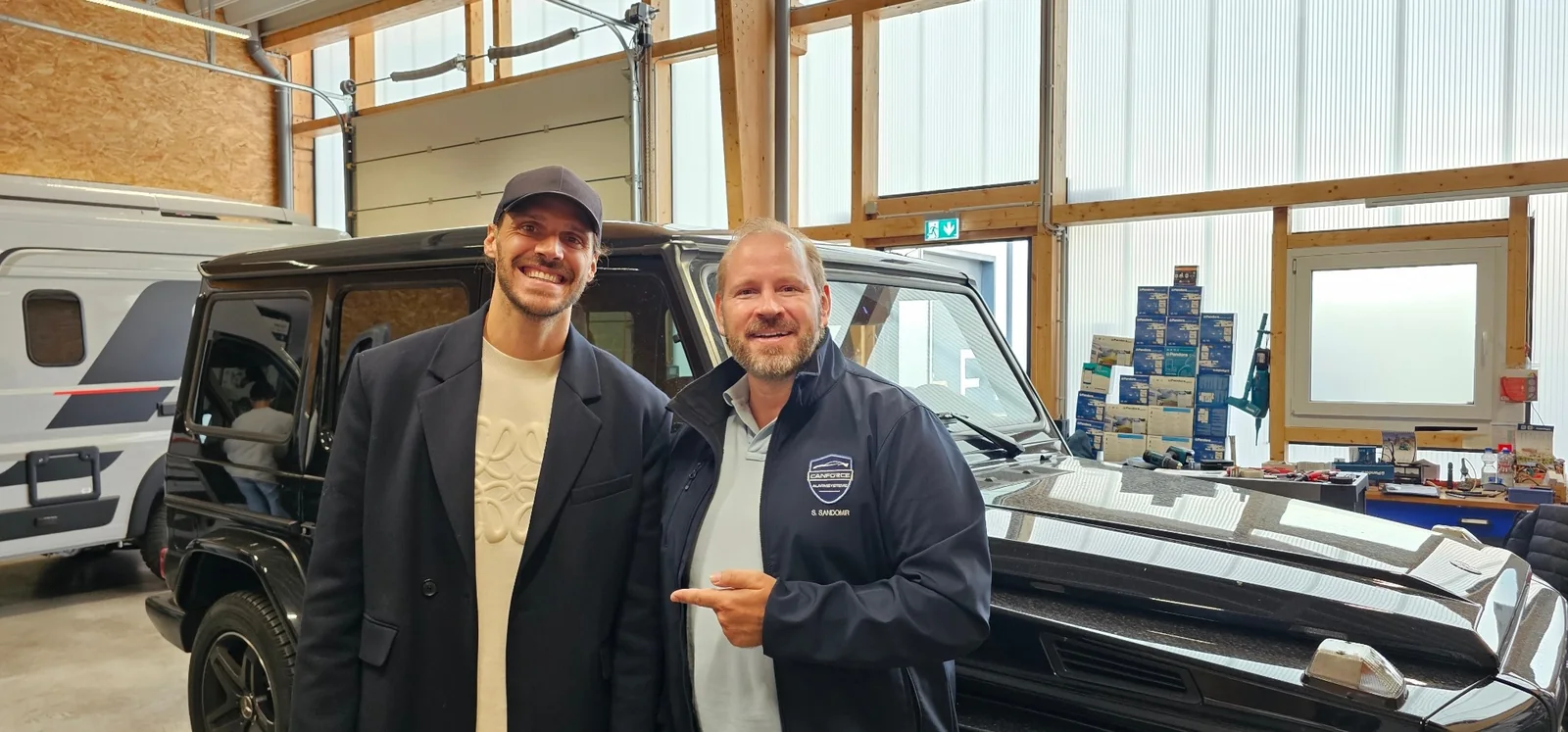Christopher Trimmel bei CANFORCE mit Sven Sandomir